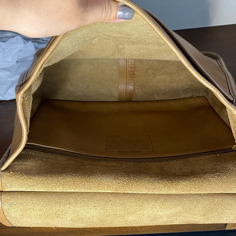 Vintage Coach Willis 9927 Camel and NWT CK547 Webbing Strap, NO ORIGINAL STRAP - Picture 10 of 16